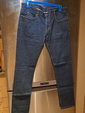 Love Moschino Men's Slim Straight Dark Indigo Jeans